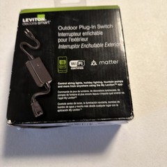 Leviton Decora Smart Wi-Fi Outdoor Plug, Works with Matter, My Leviton, Alexa…