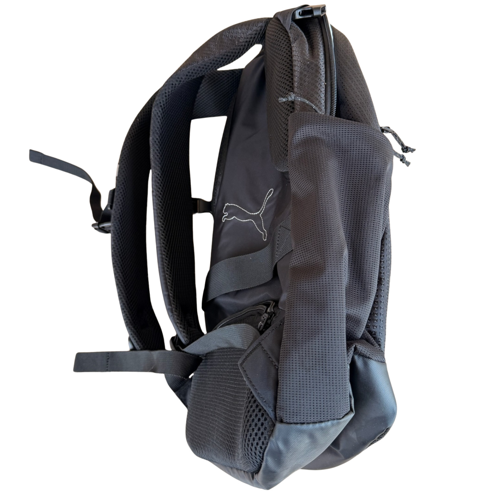 Puma Challenger 2 Backpack Multiple Pockets Adjustable Reflective Straps Black 2