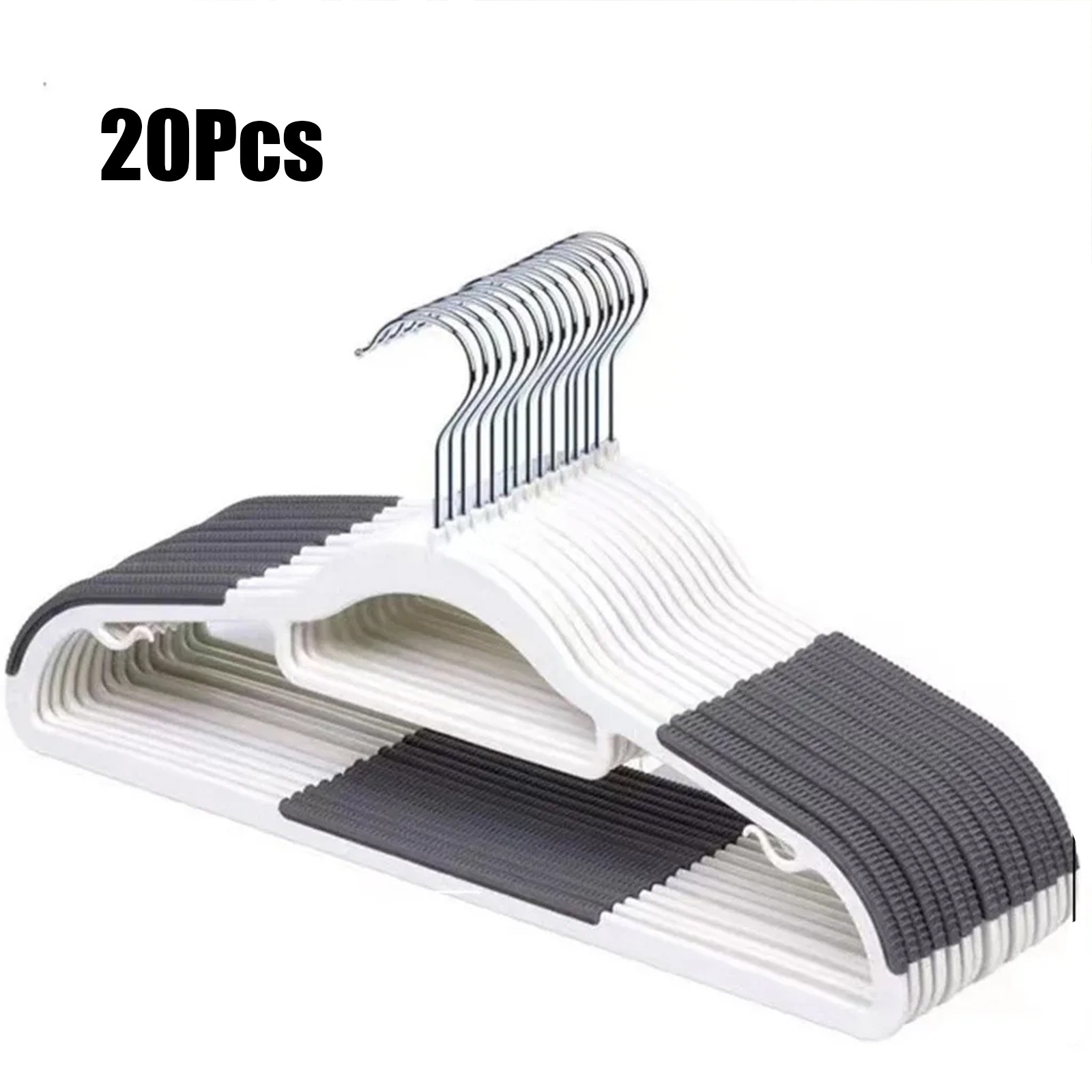 Durable Plastic Hangers Non Slip for Clothes Coat 360° Swivel Hook Heavy Duty gallery