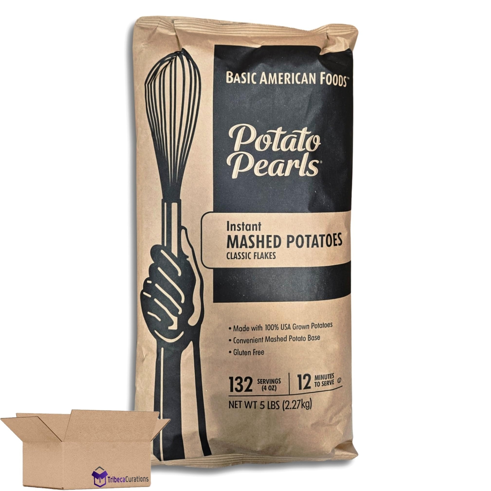 Instant Mashed Potatoes Classic Flakes Value Pack | 5 Pound Bulk Bag gallery