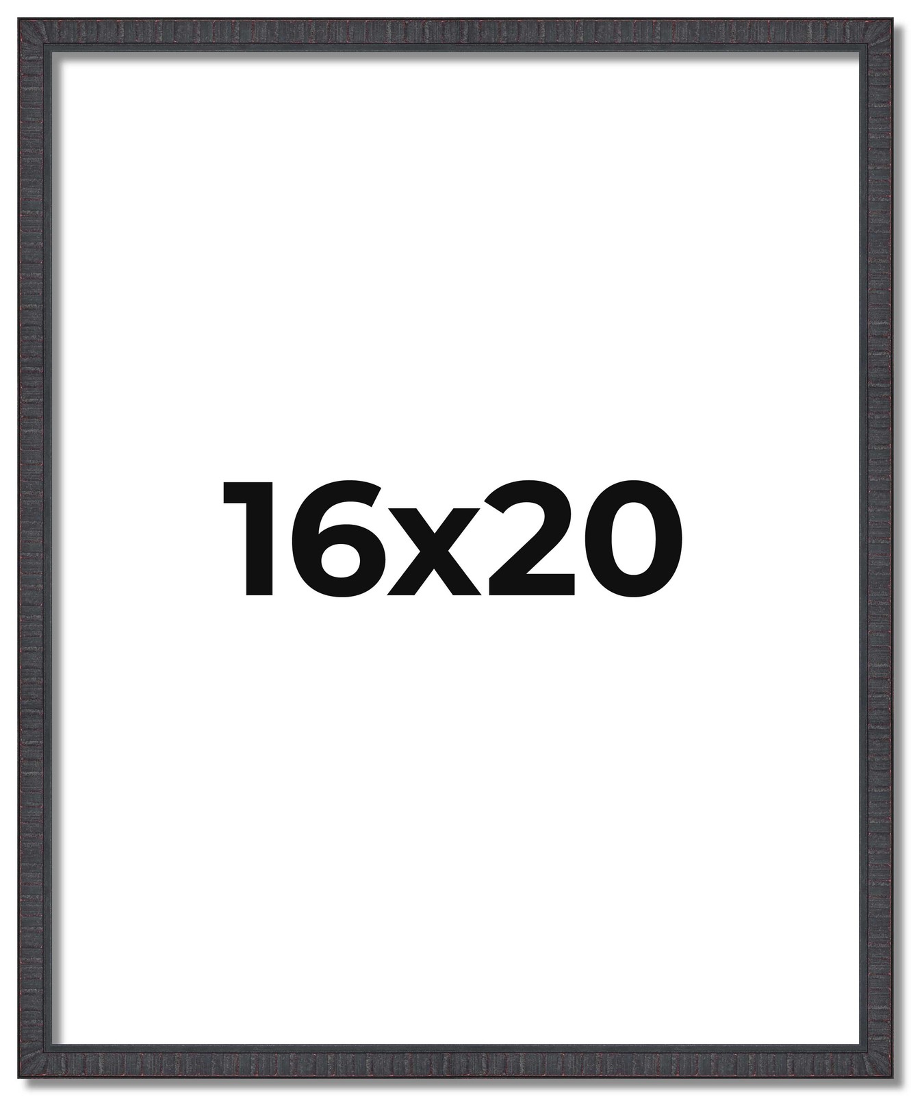 16x20 Frame Brown Picture Frame Modern Photo Frame UV Acrylic, Acid Free Backer gallery