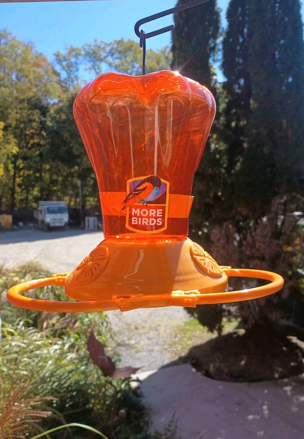 More Birds Oriole Feeder, Three Feeding Ports, Orange, 34-Oz. with Bee Guard gallery