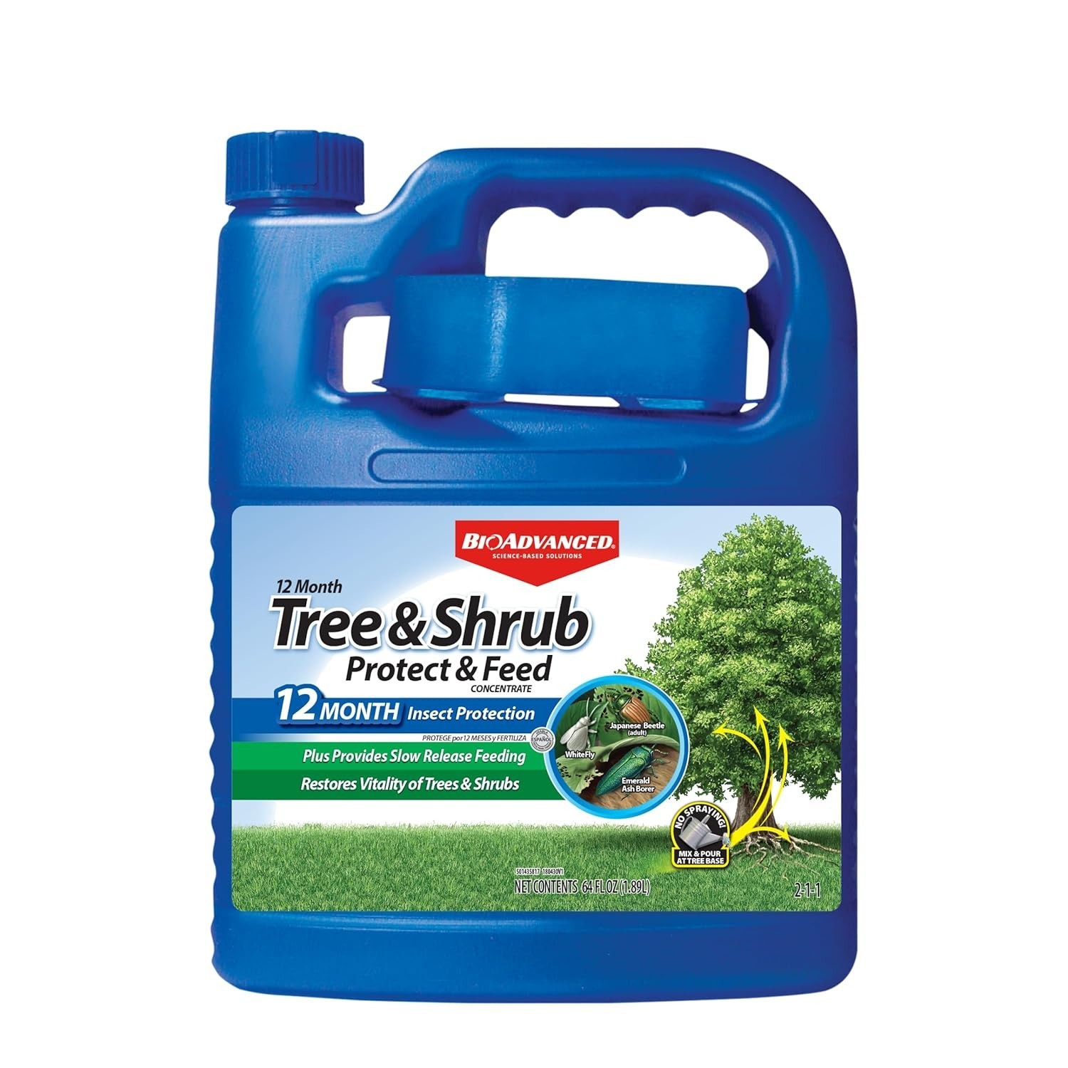 BioAdvanced , Concentrate, 64 Oz Tree & Shrub Protect and Feed, killer,fertilize gallery