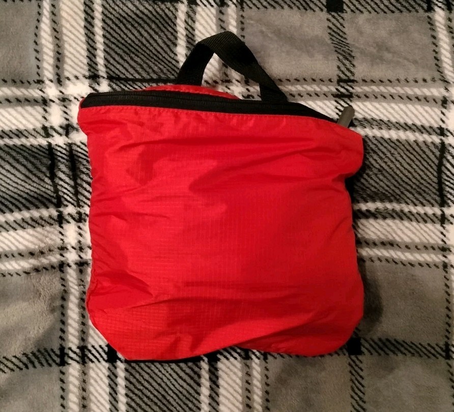 Aldi Packable Backpack Red Foldable Hiking Bag Foldable 2