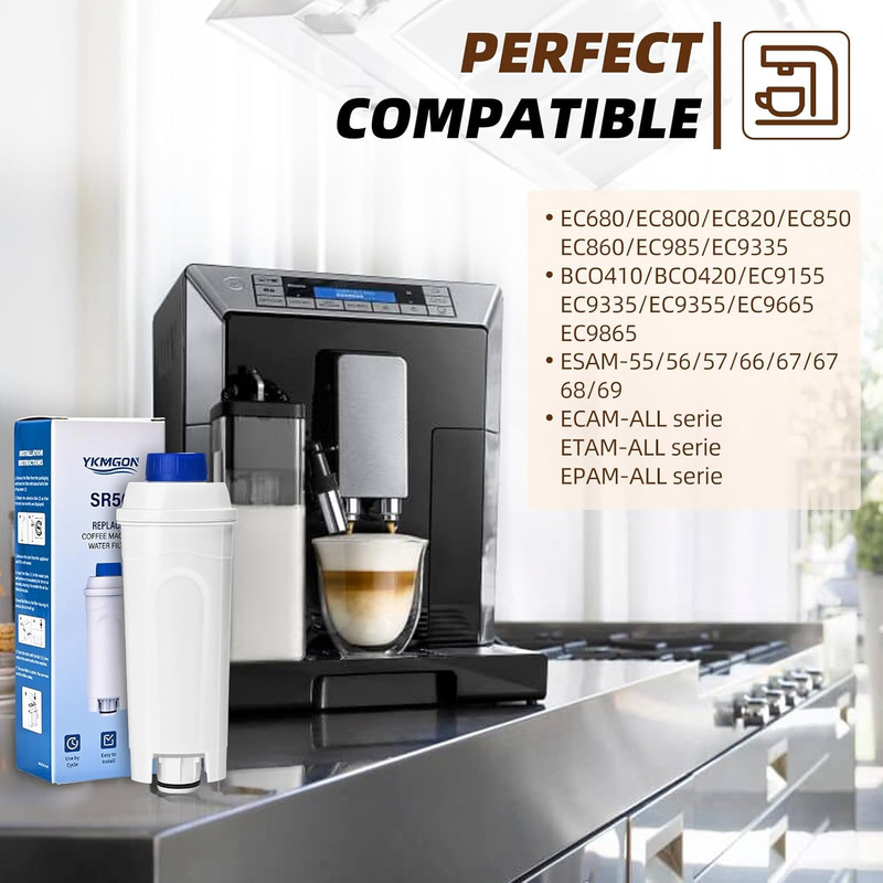 Coffee Machine Water Filter Compatible with Delonghi Filter DLSC002,ECAM, ESAM, gallery