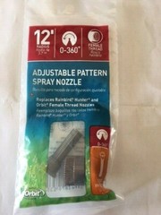 ORBIT 12-Foot Radius, 360 Degree,  Adjustable Pattern Spray Nozzle 53583-12rc