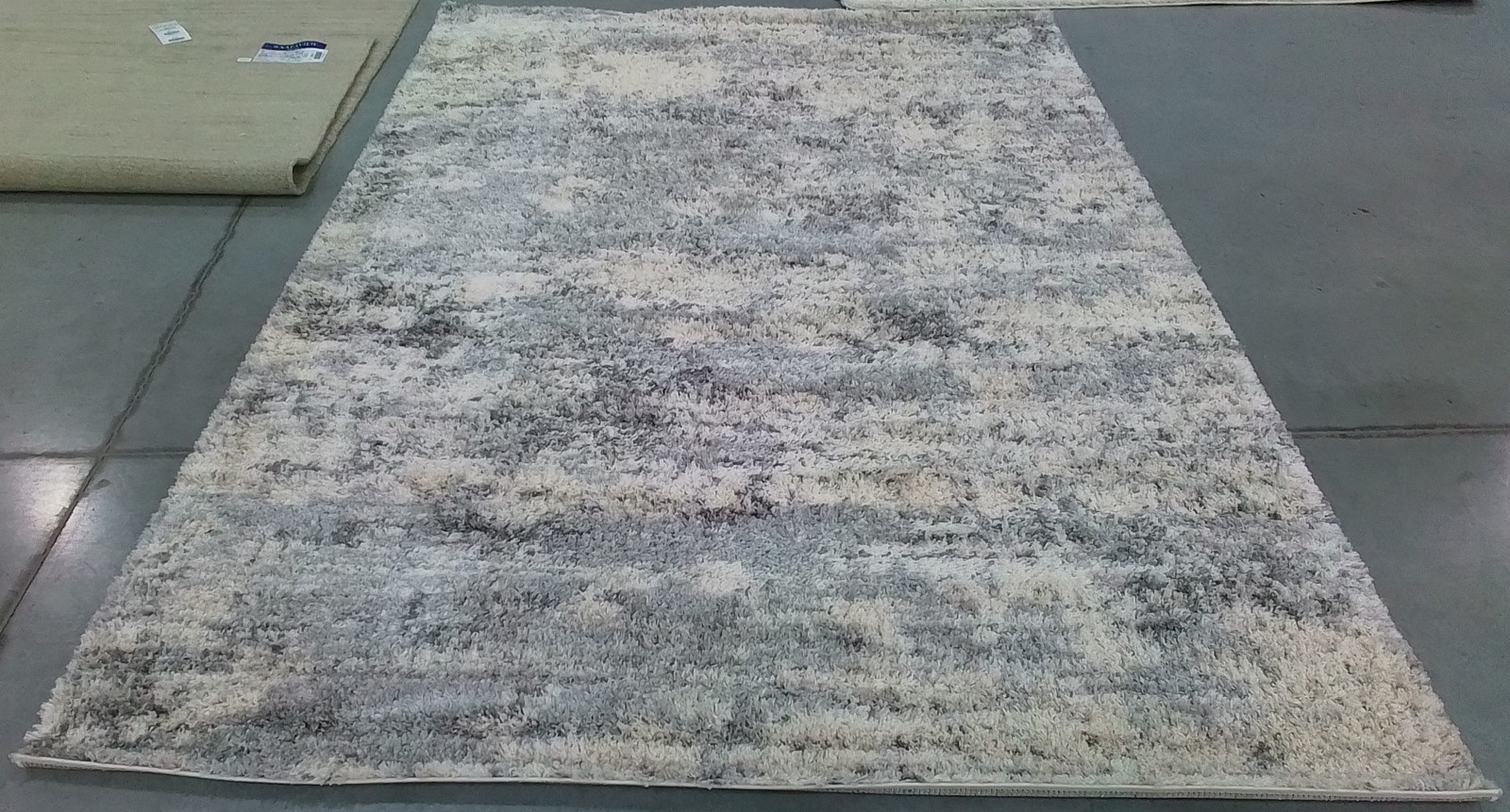 IVORY / GREY 6'-0" x 9'-0" Back Stain Rug, Reduced Price 1172791403 BER272A-6 gallery