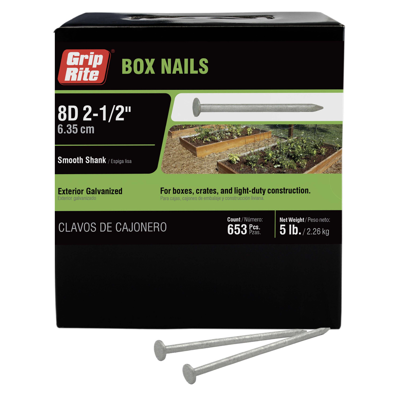 Grip-Rite Exterior Galvanized Nails 5-lb Box: Patio/Deck, Joist Hanger, Box gallery