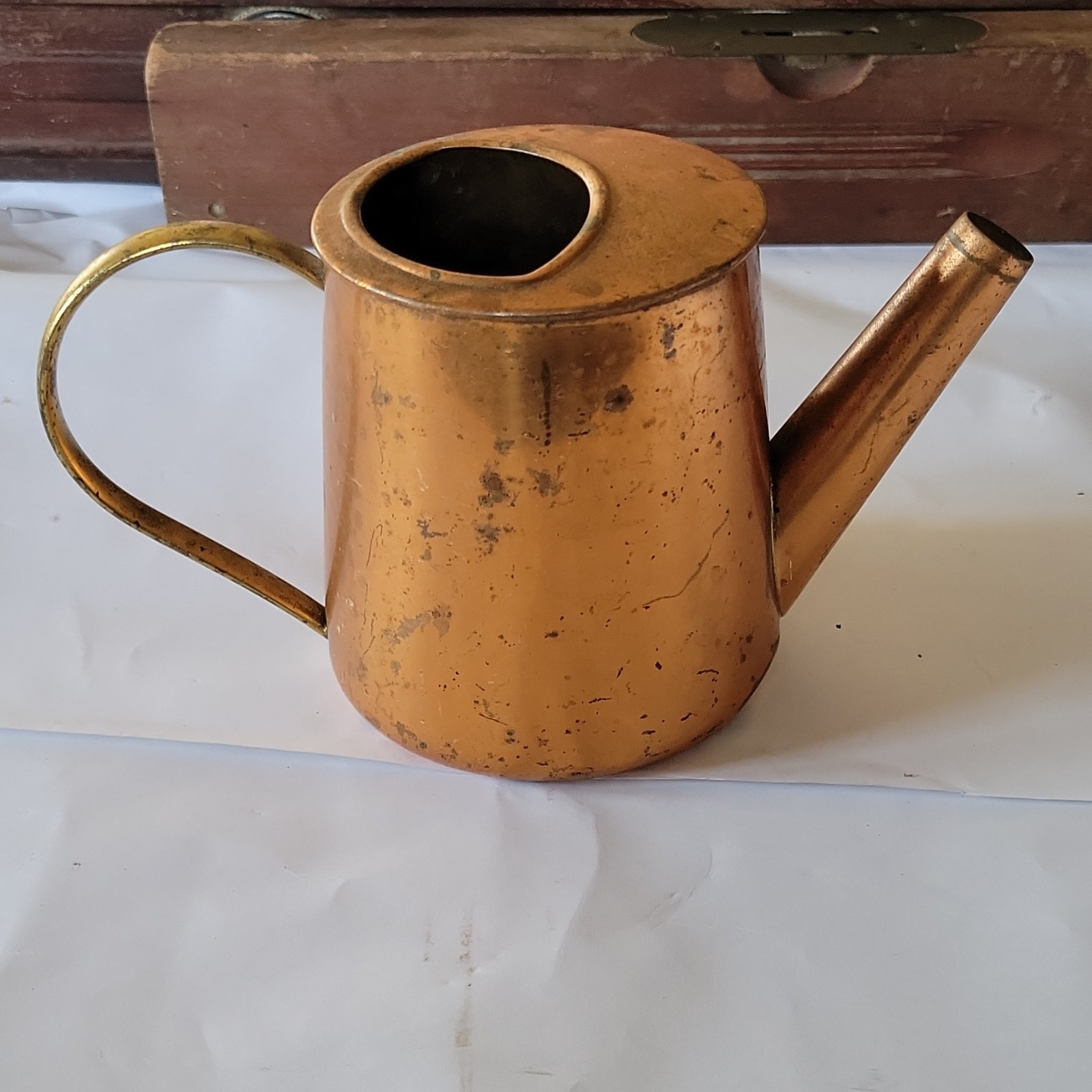 Tagus Copper Standard Watering Can Vintage Handle Spout Indoor Outdoor Garden gallery