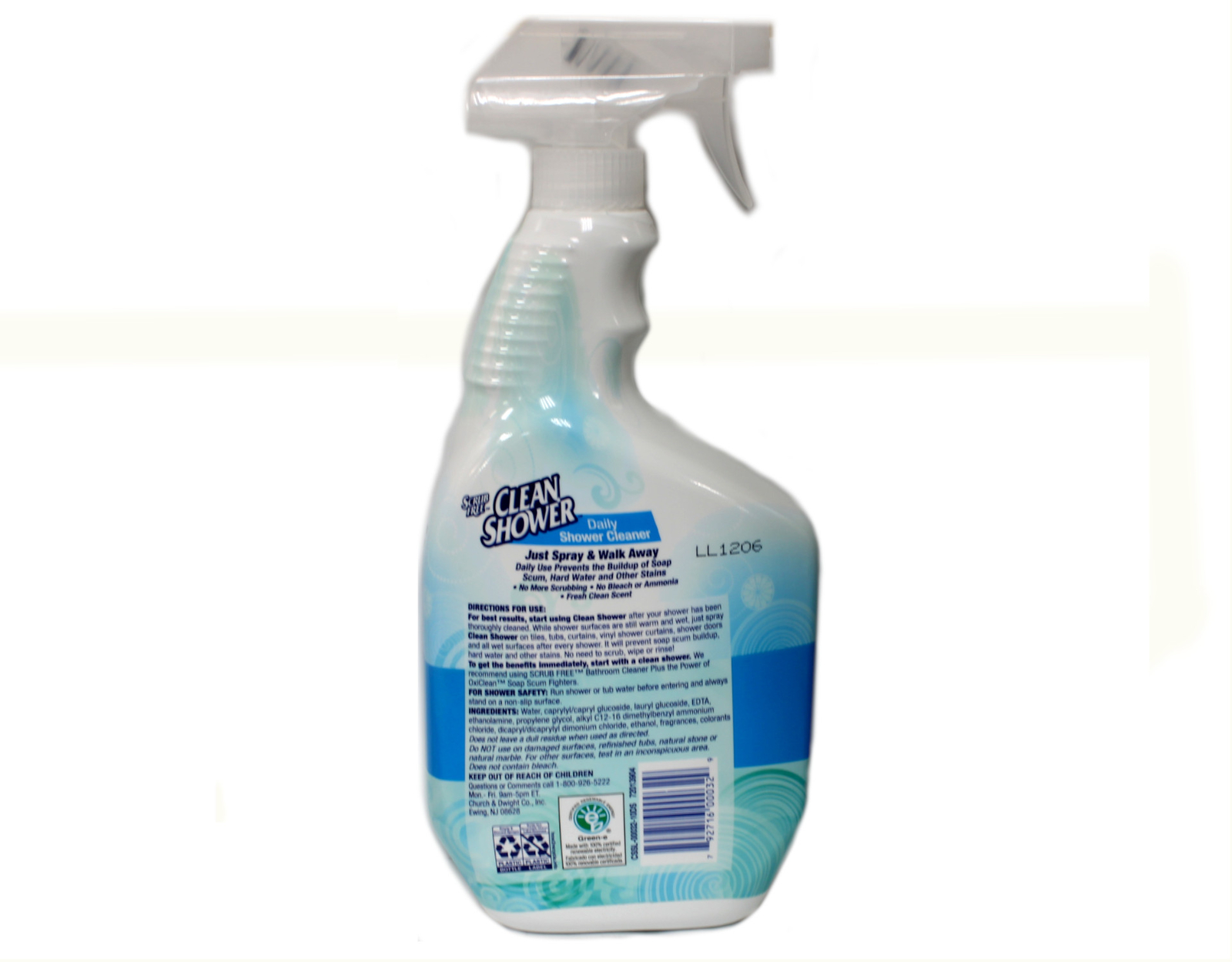 Clean Shower Daily Shower Cleaner 32oz. Spray Bottle + 60oz. Refill Kit gallery