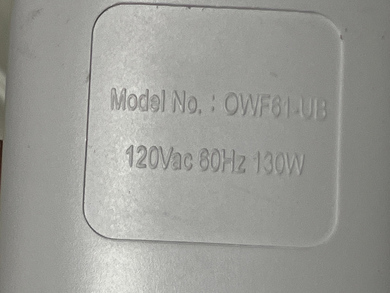 OWF61-UB Blanket Controller | 4-Prong Digital Remote Westinghouse / Mainstays gallery