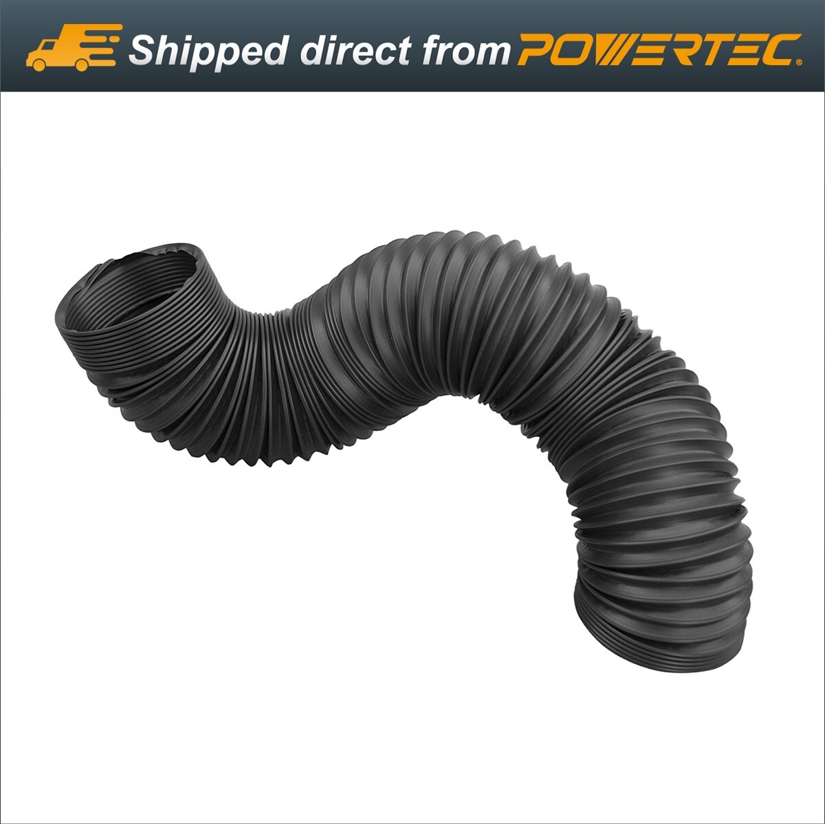 POWERTEC 2-1/2-Inch Flexible Dust Collection Hose 36-Inch Long (70198) gallery