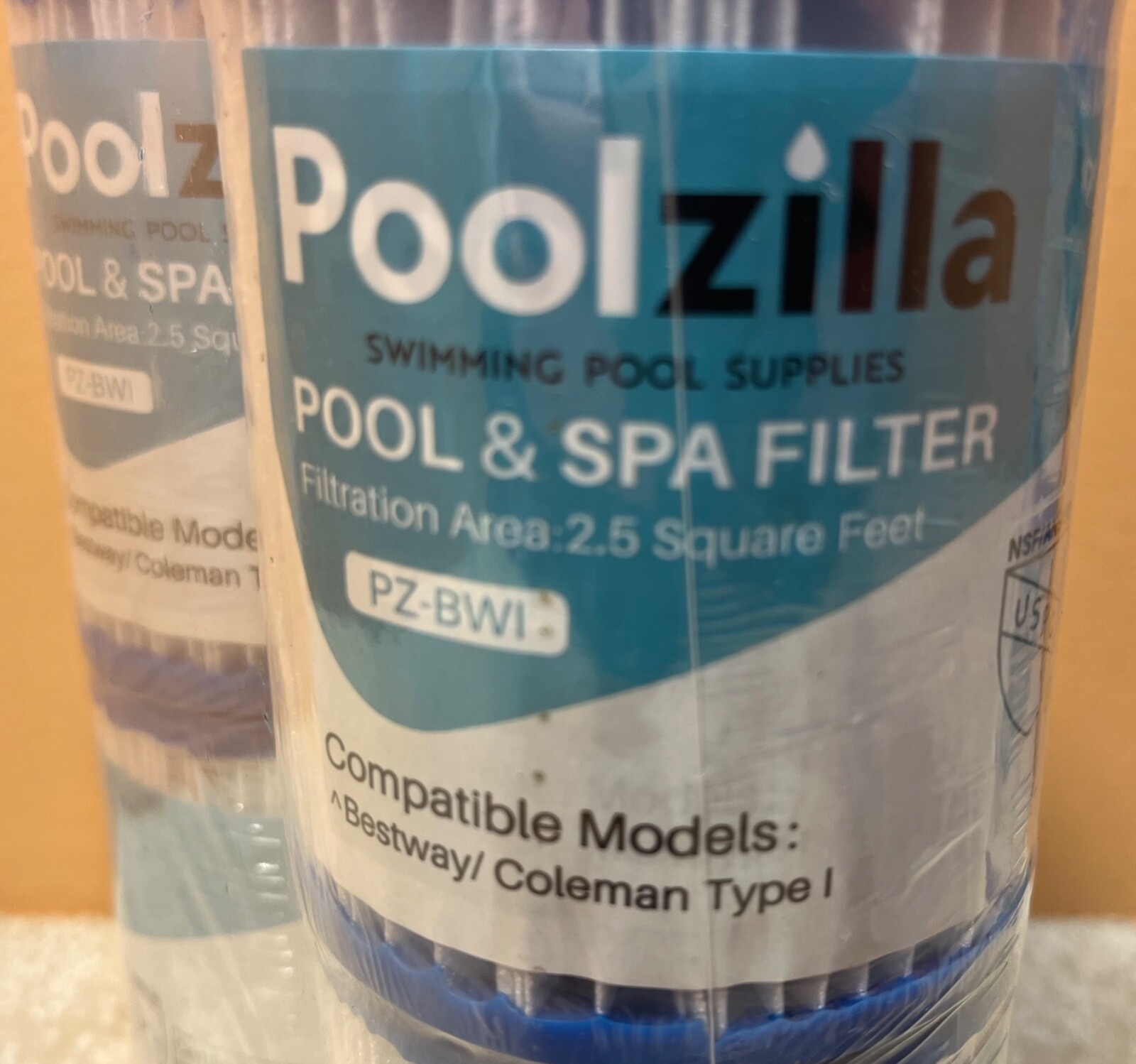10 Poolzilla PZ-BWI Bestway / Coleman Type I Pool & Spa Filter Cartridges NEW gallery