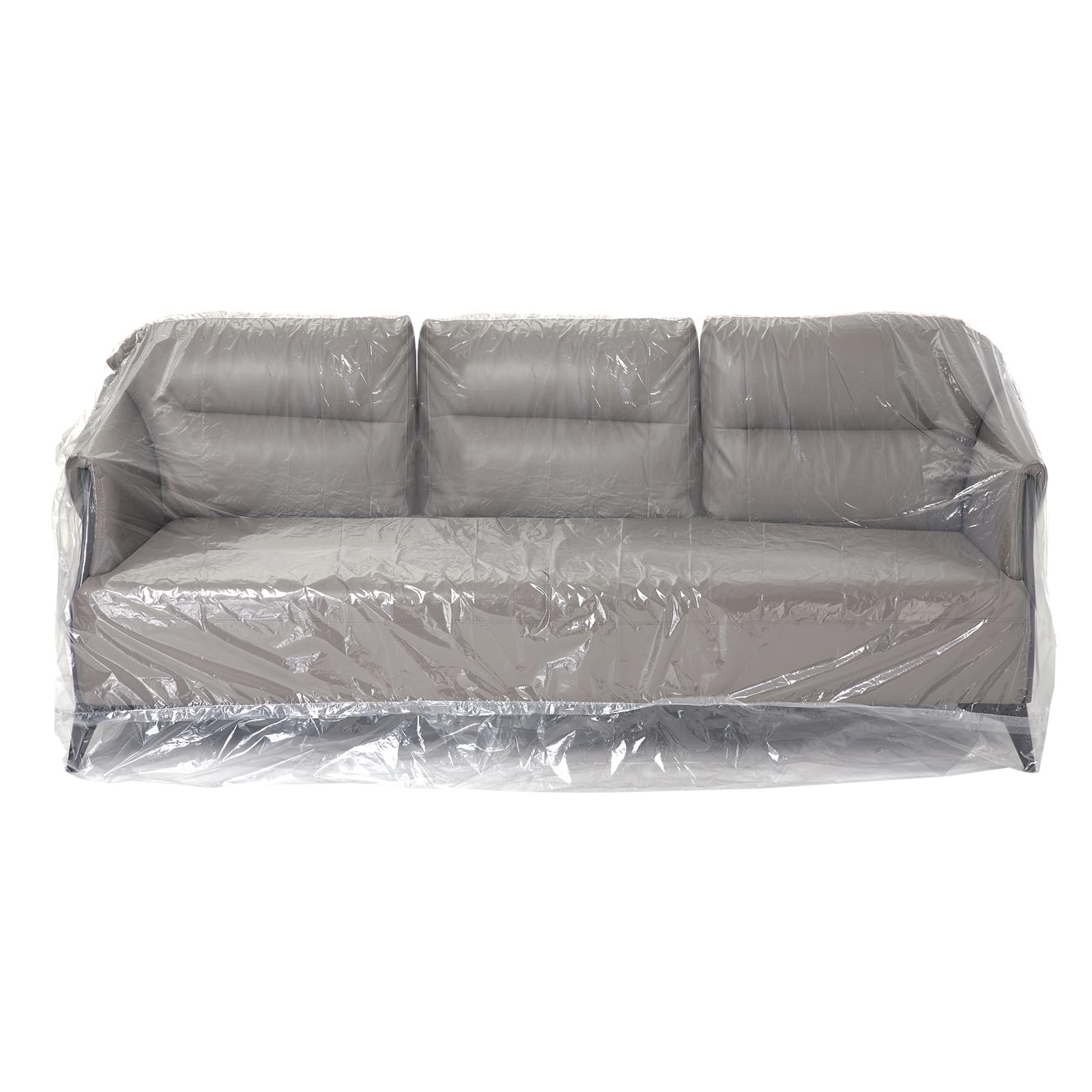 Plastic Sofa Couch Cover,96 x 42 x 62 Inch Plastic Furniture Covers for Moving,W gallery
