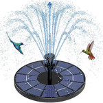 Outdoor Solar Fountain Pump Built-In 1500Mah Battery Solar Spitter Bird Bath Fou gallery