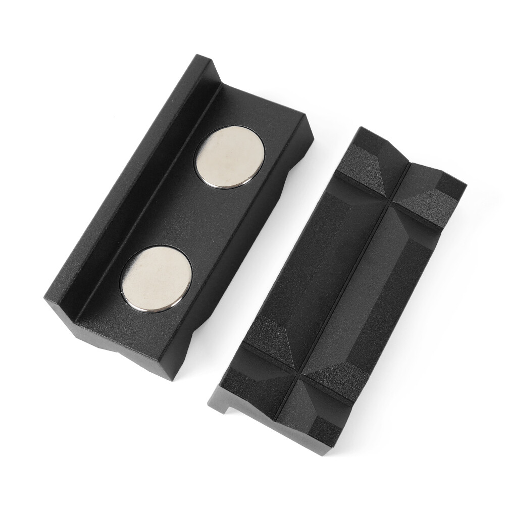2PCS 4"100mm Universal Vise Soft Jaws Vice Jaw Magnetic Reversible Pads gallery