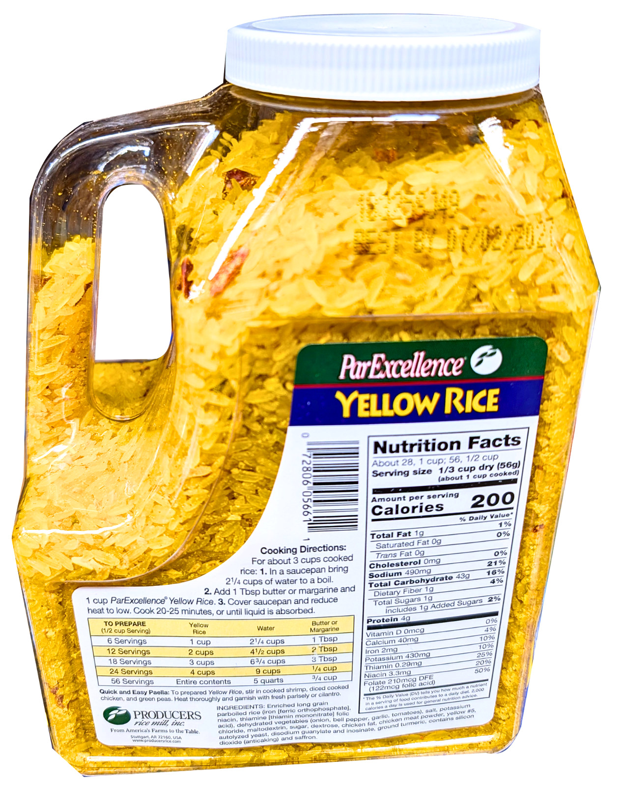 ParExcellence Yellow Rice Authentic Spanish Rice 3.5 Lbs. EXP 07/2027 gallery