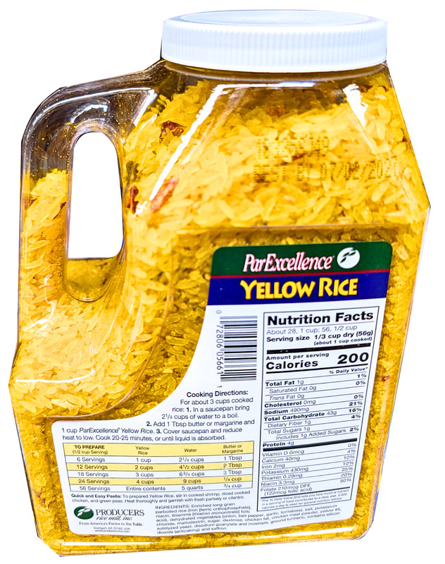 ParExcellence Yellow Rice Authentic Spanish Rice 3.5 Lbs. EXP 07/2027 gallery