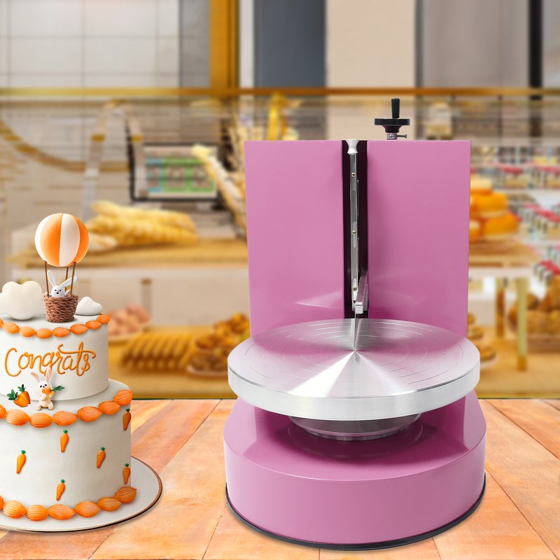 Adjustable Cake Cream Spreading Machine Cake Decorating Machine W/LCD Display gallery