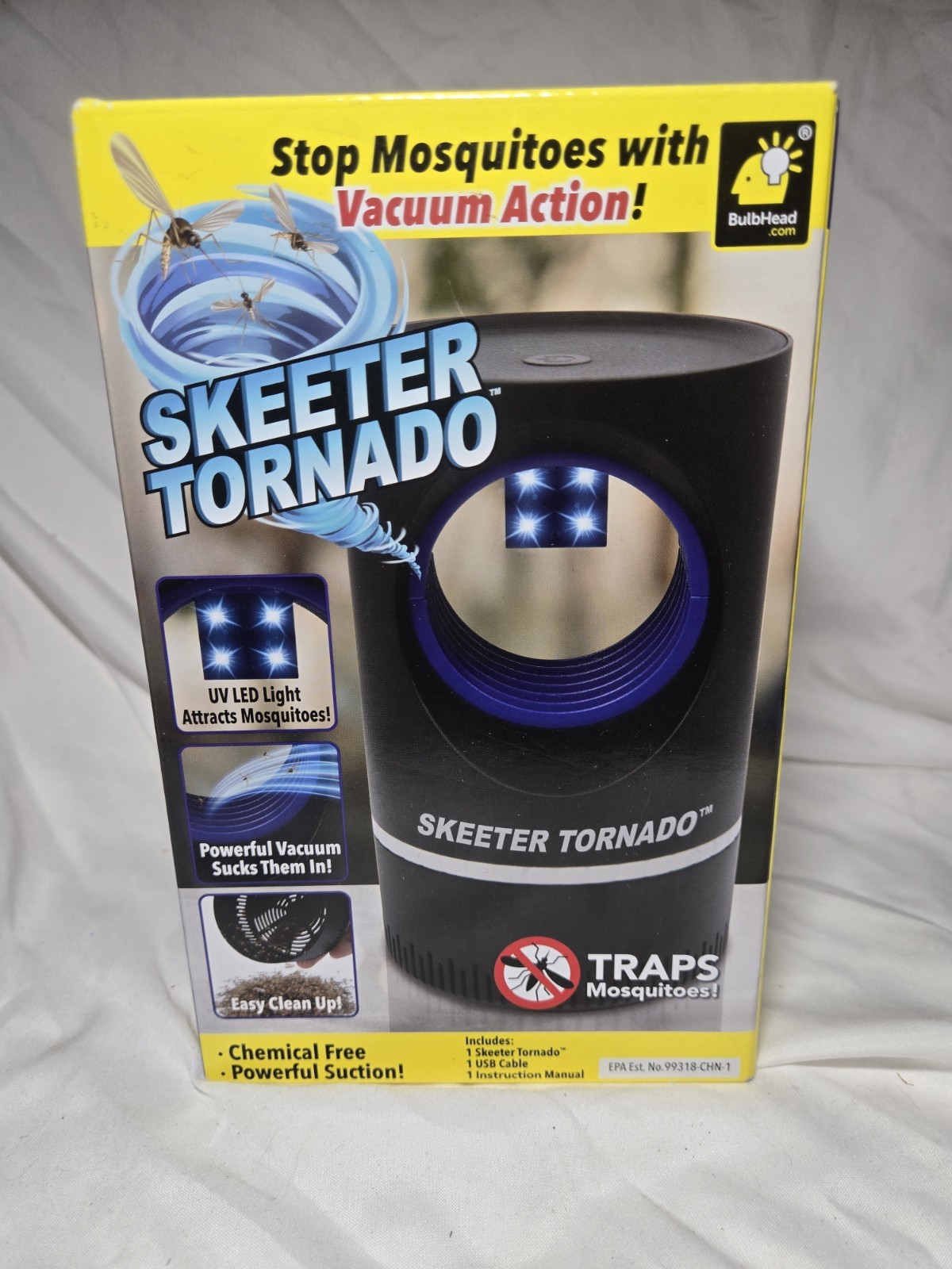 BulbHead Skeeter Tornado Uv/Led Light Mosquito Vacuum Trap Chemical Free gallery