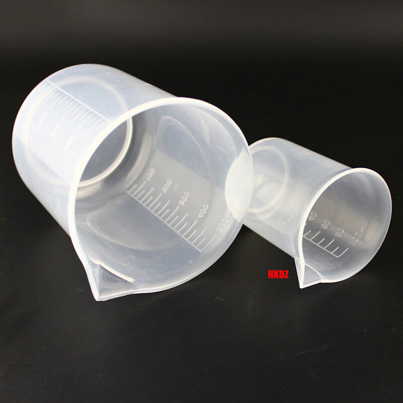 20-500ml Small Plastic Measuring Cup Transparent Jug Pour Spout Lab Beaker Tool gallery