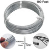Vinyl Coated Picture Hanging Wire #4 100-Feet Braided Picture Wire Heavy,Support gallery