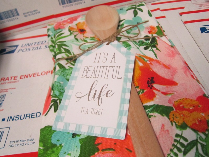GiftCraft Multiple Style Tea Towel/Spoon Set, 3 Asst. New, S4 gallery