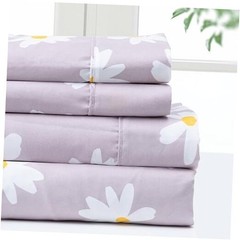 Bedding Bed Sheet Set- 3 Pieces Bedding- 100% Polyester Microfiber- Twin Daisy