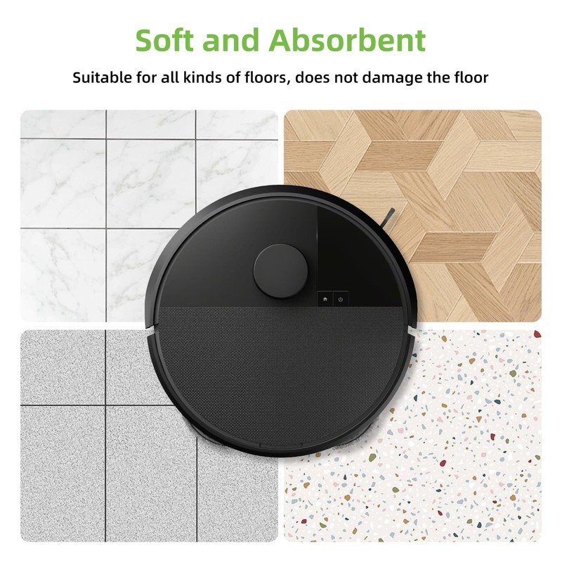 8 Pack Mop Pad for iRobot Roomba Plus 405 G181/G185 415X Combo, Plus 505/507/... gallery