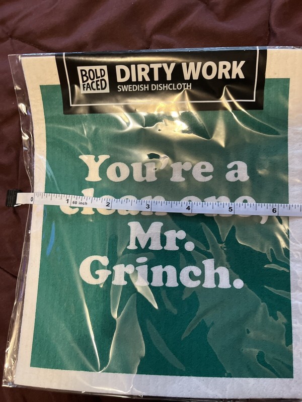 Bold Faced Dirty Work Compostable Washcloth. New Compostable Modern English Q9 gallery