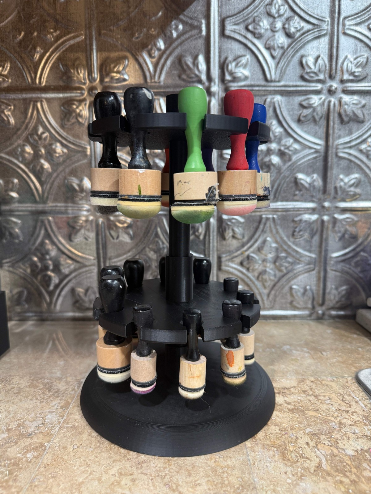 Alcohol Ink Applicator Tool Carousel – Holds 20 Applicators – Craft Storage Orga gallery