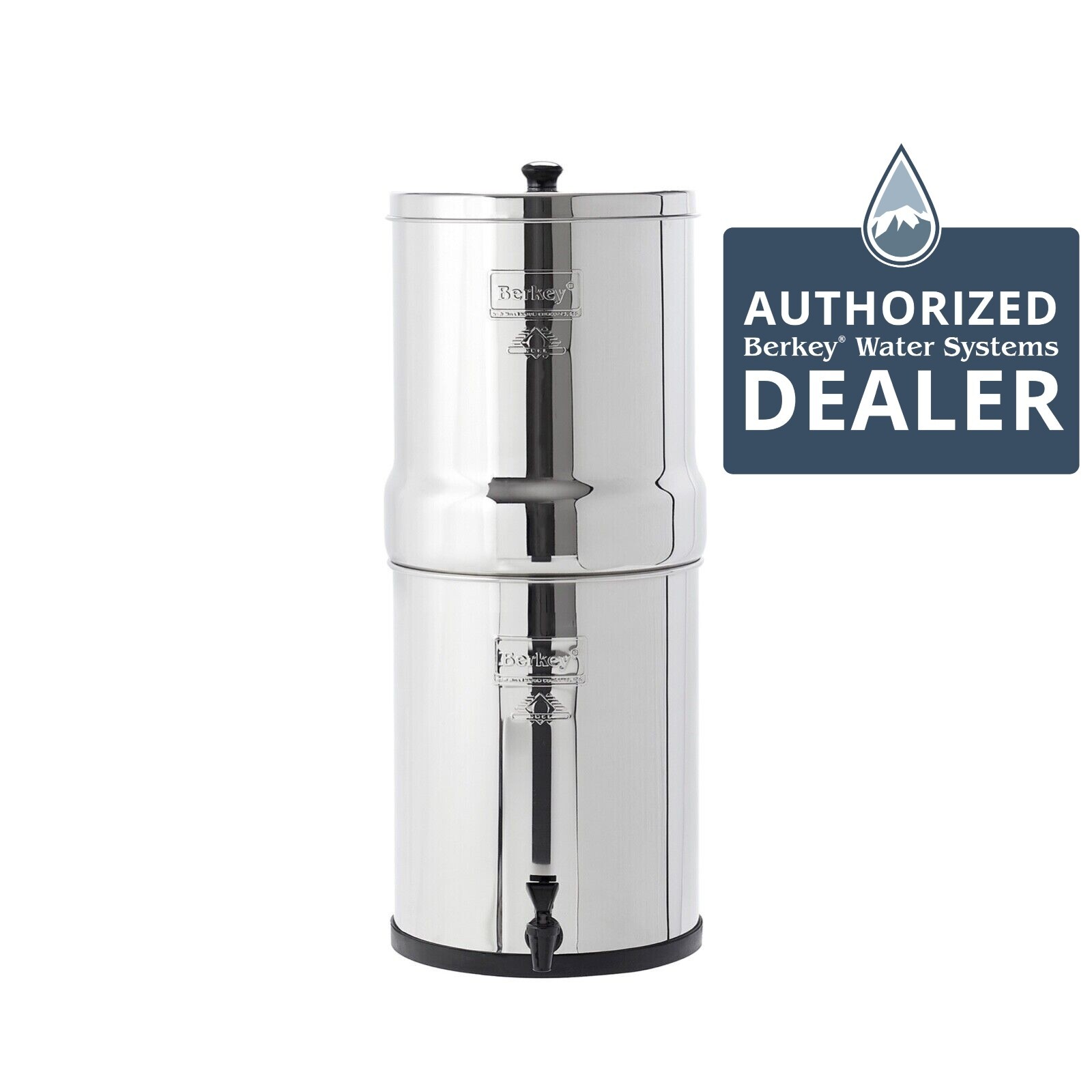 New Royal Berkey Water 3.25 gal. System w/2 7" British Berkefeld Ceramic Filters gallery
