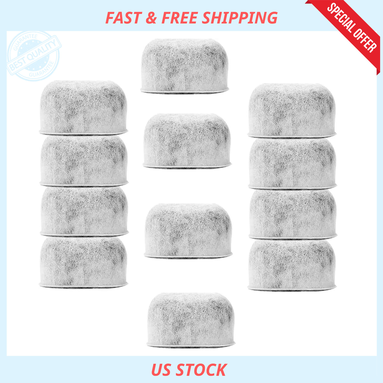 12 Pack Replacement Charcoal Water Filters for All Cuisinart Coffee Machines Cui gallery