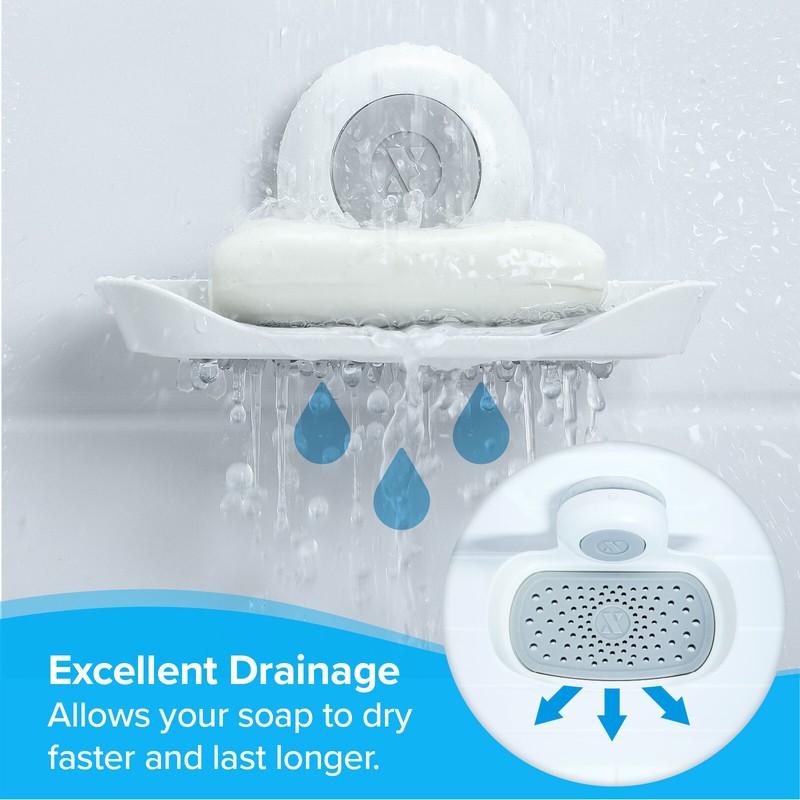 SlipX Solutions Patented Strong Hold Soap Saver, Suction Cup Soap Holder gallery