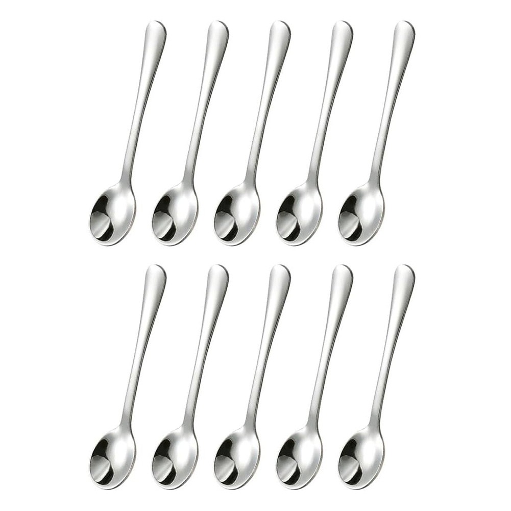 10 PCS Condiment Spoons Stainless Steel Spoons 3 Inches Cute Small Spoons7825 gallery