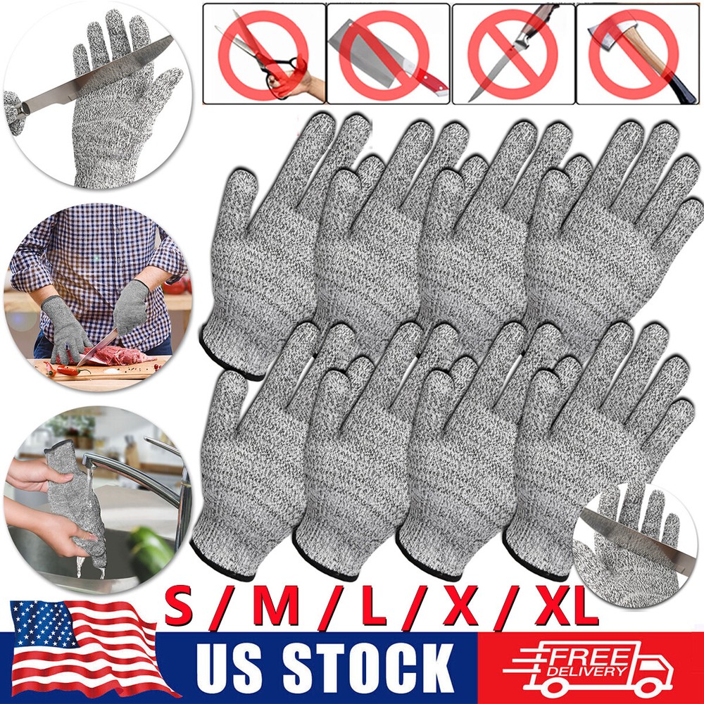 Protective Cut Resistant Gloves Level 5 Certified Safety Meat Cut Wood Carving