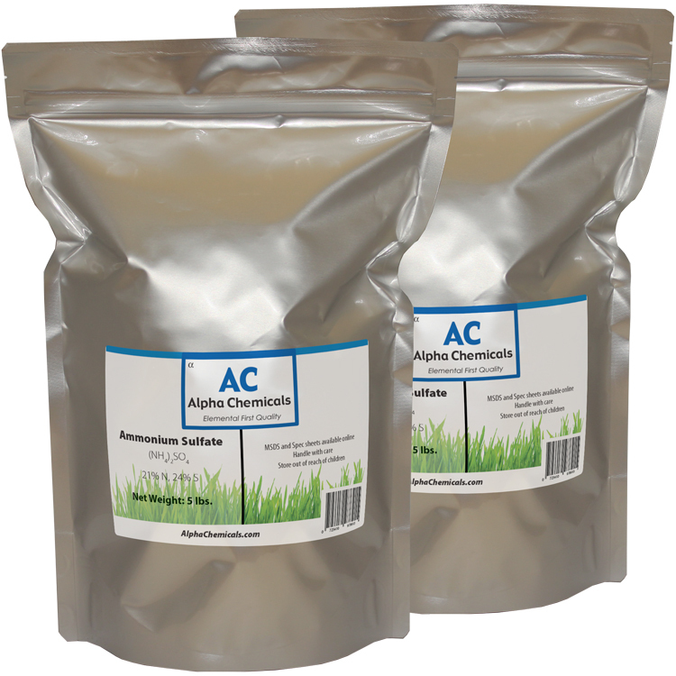 Ammonium Sulfate - 10 Pounds (2 - 5 lb bags) - 99% Pure gallery