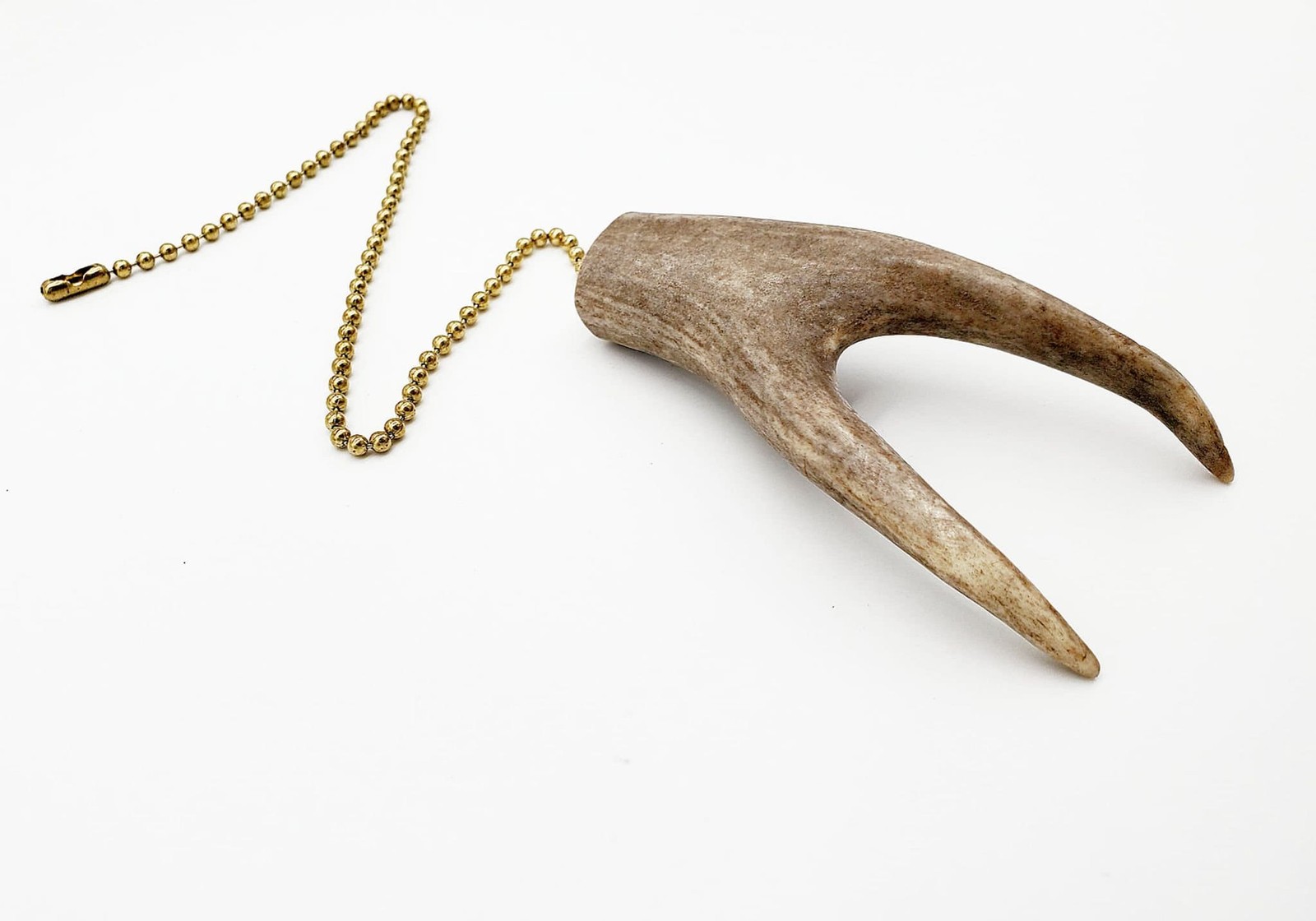 Ceiling Fan Pull Chain - Small Antler Fork gallery