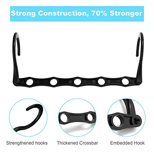 Space Saving Hangers 10PCS Magic Hangers 5 Holes Sturdy Plastic Clothes Close... gallery
