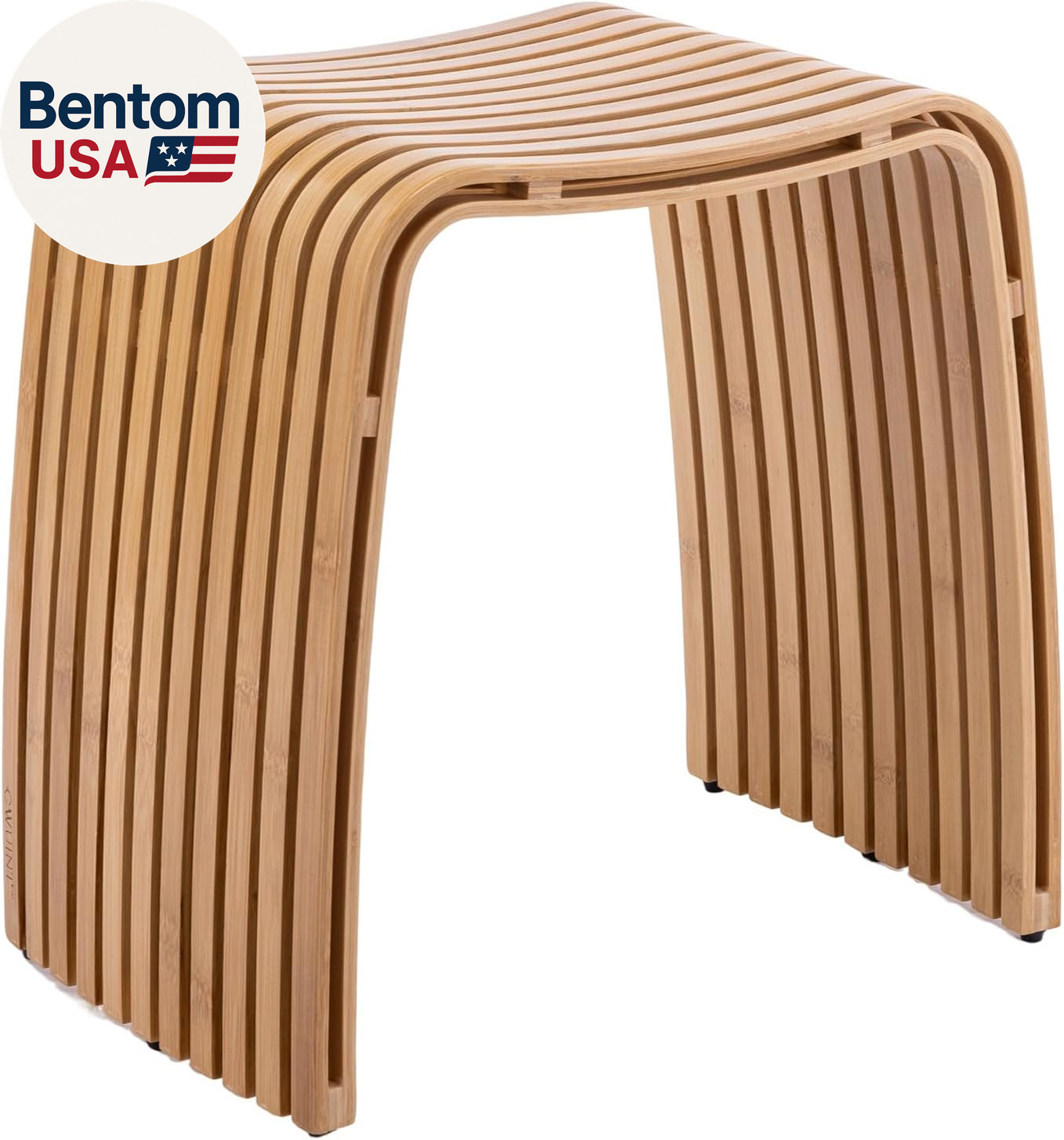 Bamboo Bathroom and Dining Stool, Bamboo Bench, Durable and Beautiful Designed f gallery