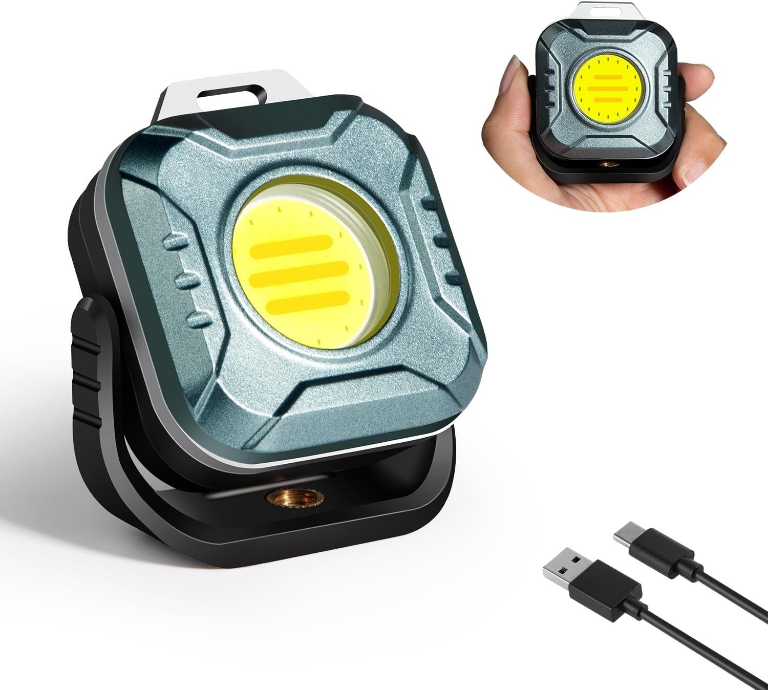 Rechargeable Work Light Mini 500 Lumens 1200 Mah Magnetic Led Portable Lamp gallery