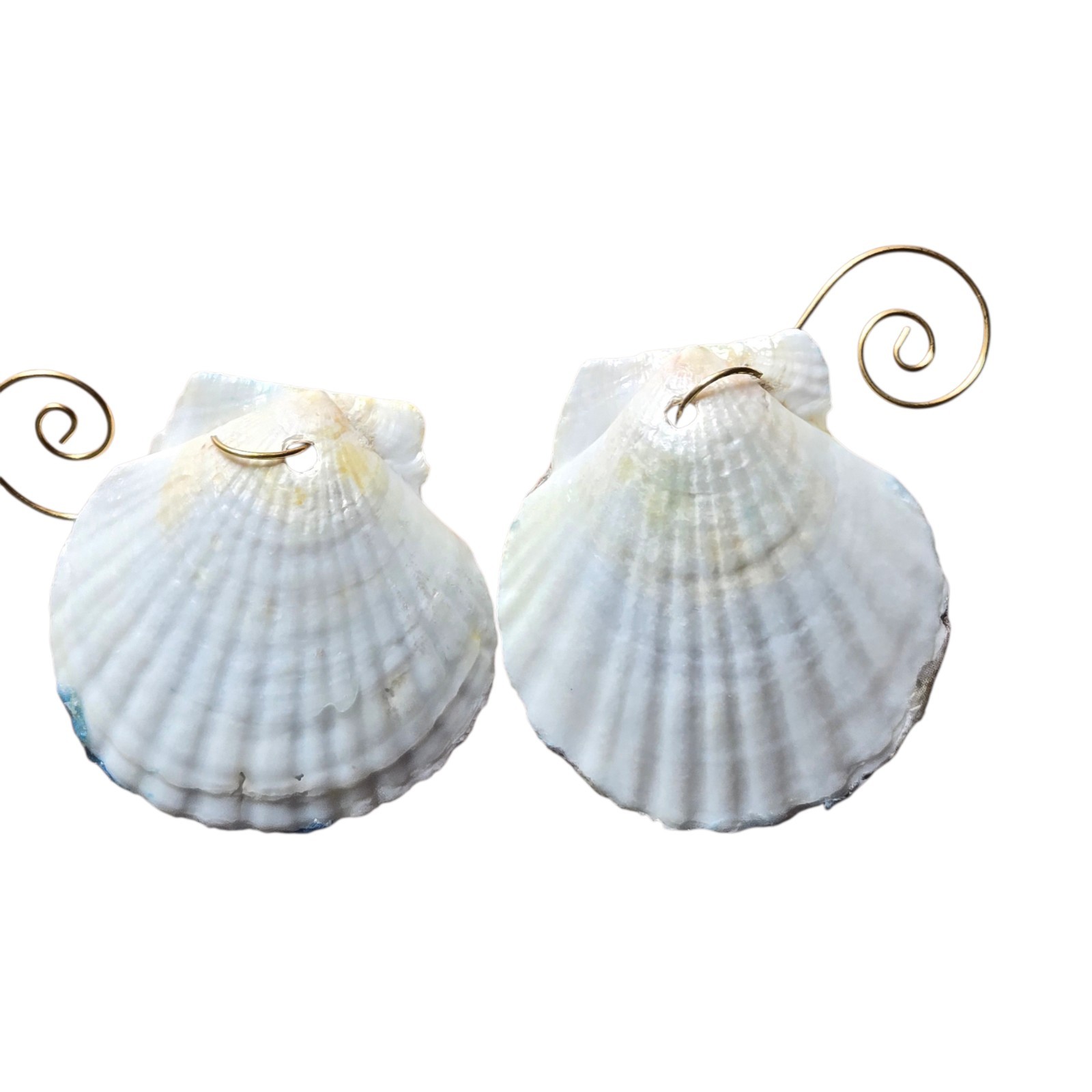 Handmade Beach Decoupage Seashell Ornament Display Coastalcore Boho Resin Sealed gallery