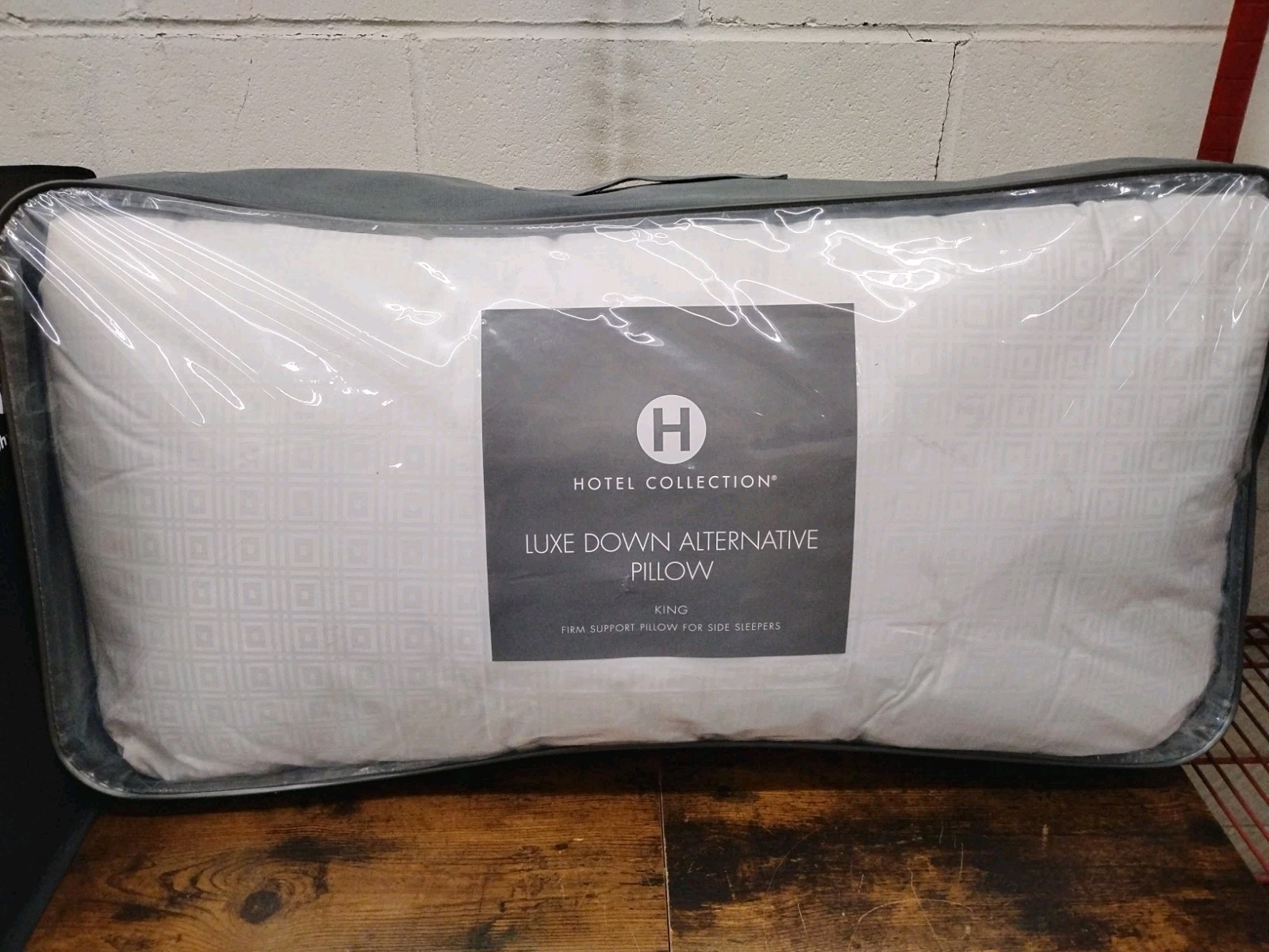 Hotel Collection Luxe Down Alternative KING Pillows Firm Support NEW gallery