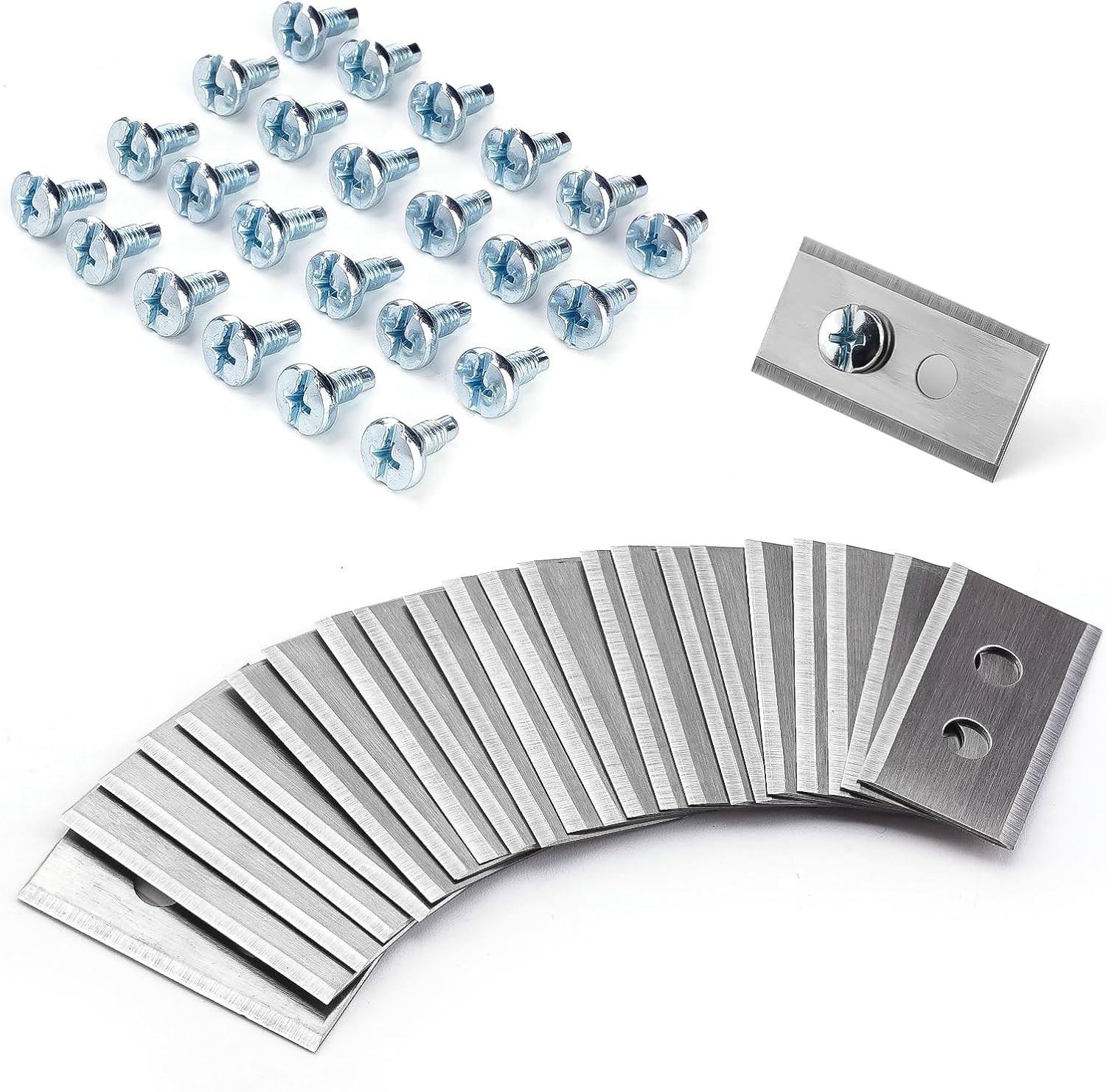24Pcs Replacement Blades for Mammotion Luba & Yuka All Series, Stainless Steel R gallery