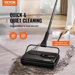 Carpet Sweeper 7.87 in Sweeping Paths Floor Sweeper Manual Non Electric
