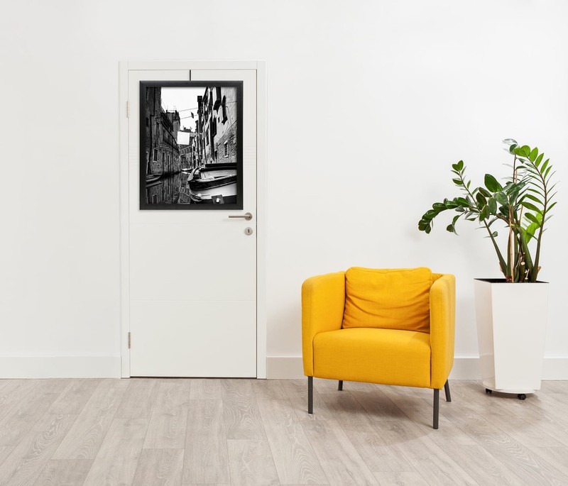 24x36 Black Poster Frame Premium Wooden Display with Shatterproof Glass gallery