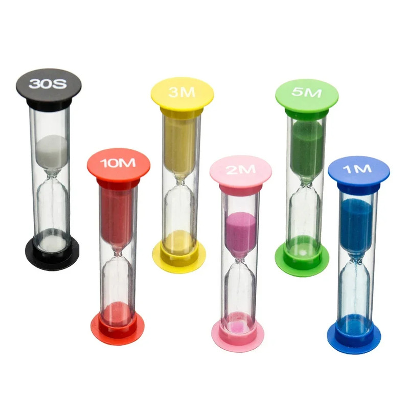 Plastic Sand Timer Small 30 Seconds/1 Minute/2 Minutes/3 Minutes/5 Minutes/10 Mi gallery