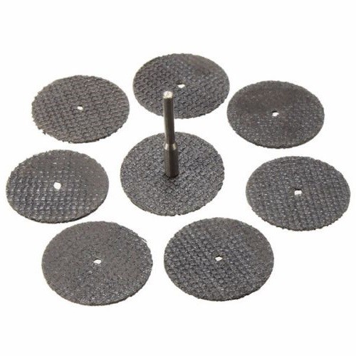 100pc Fiberglass Reinforced Cut Off Wheel Disc w/ 2 Mandrel 1/8" Fit Rotary Tool gallery