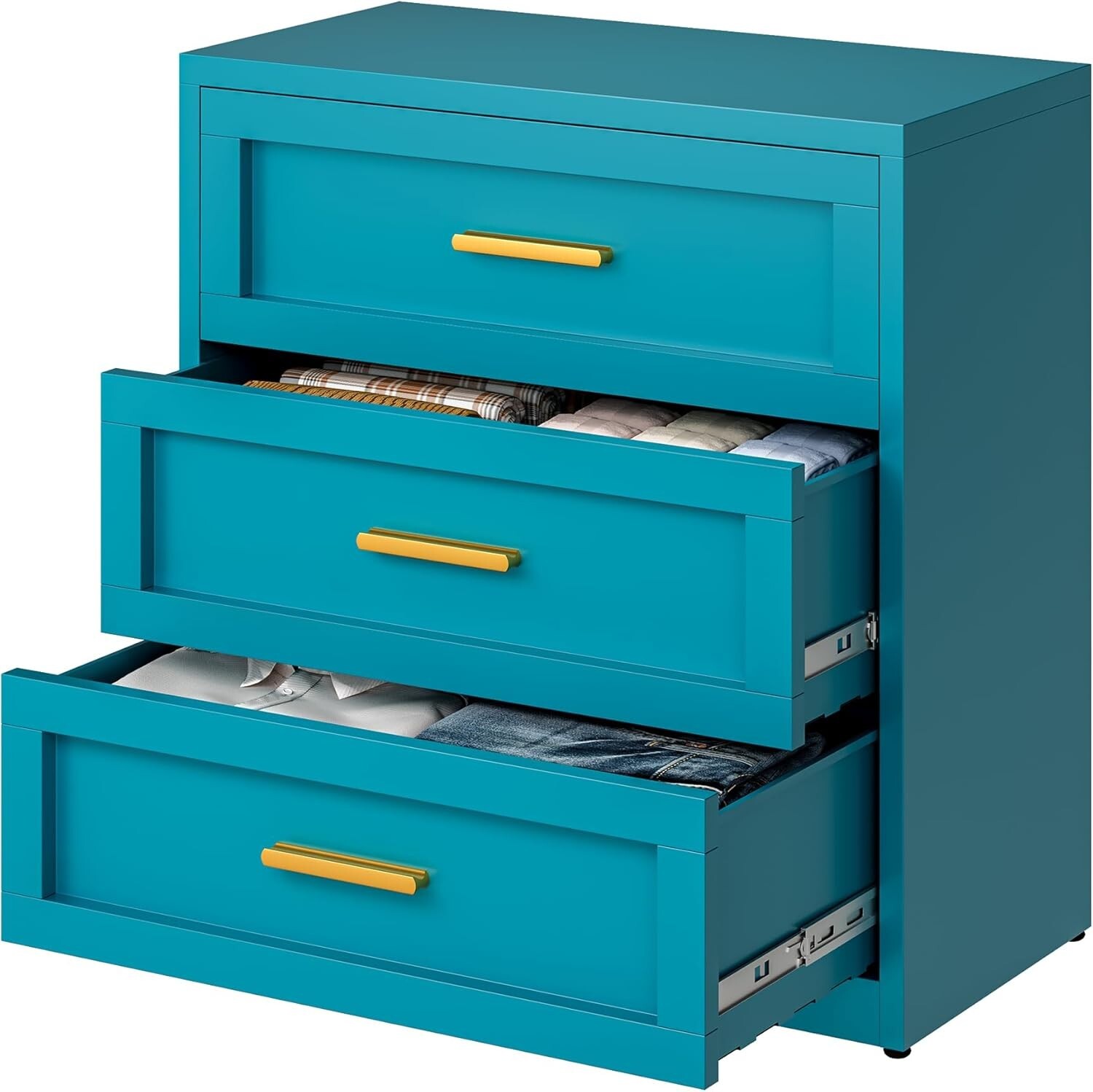 Elegro Metal Storage Cabinet Dresser with 3, 4,5 Drawer for Office,Closet,Home gallery