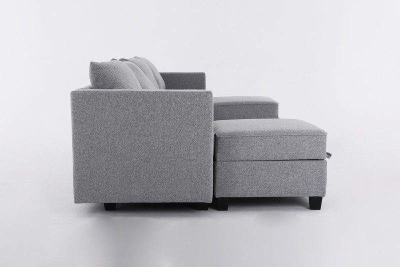 Convertible Modular Sectional Sofa Couch with Storage Seat U Shaped 4-Seat Sof gallery